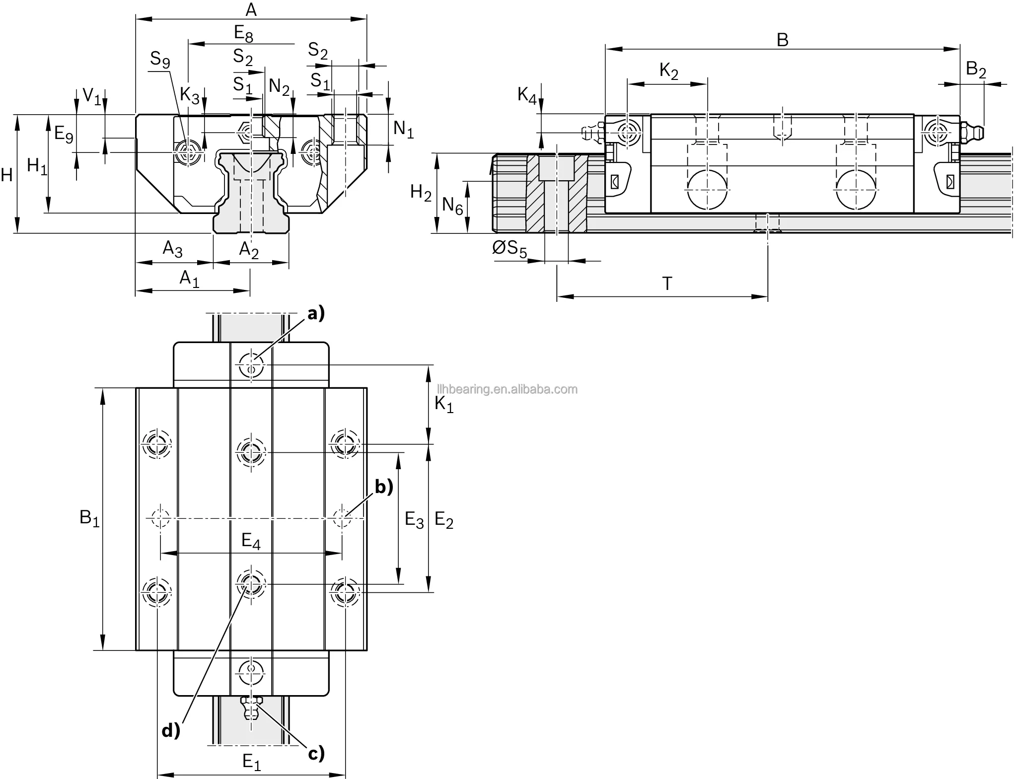 Linear Guide Rail Bearing Runner Block R165321320 Sliding Carriage