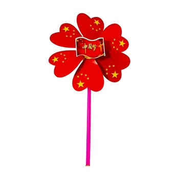 Chinese Factory Price Outdoor Event Venue Decorative Rope Red fun and Creative Promotional Windmill Toy for Kids