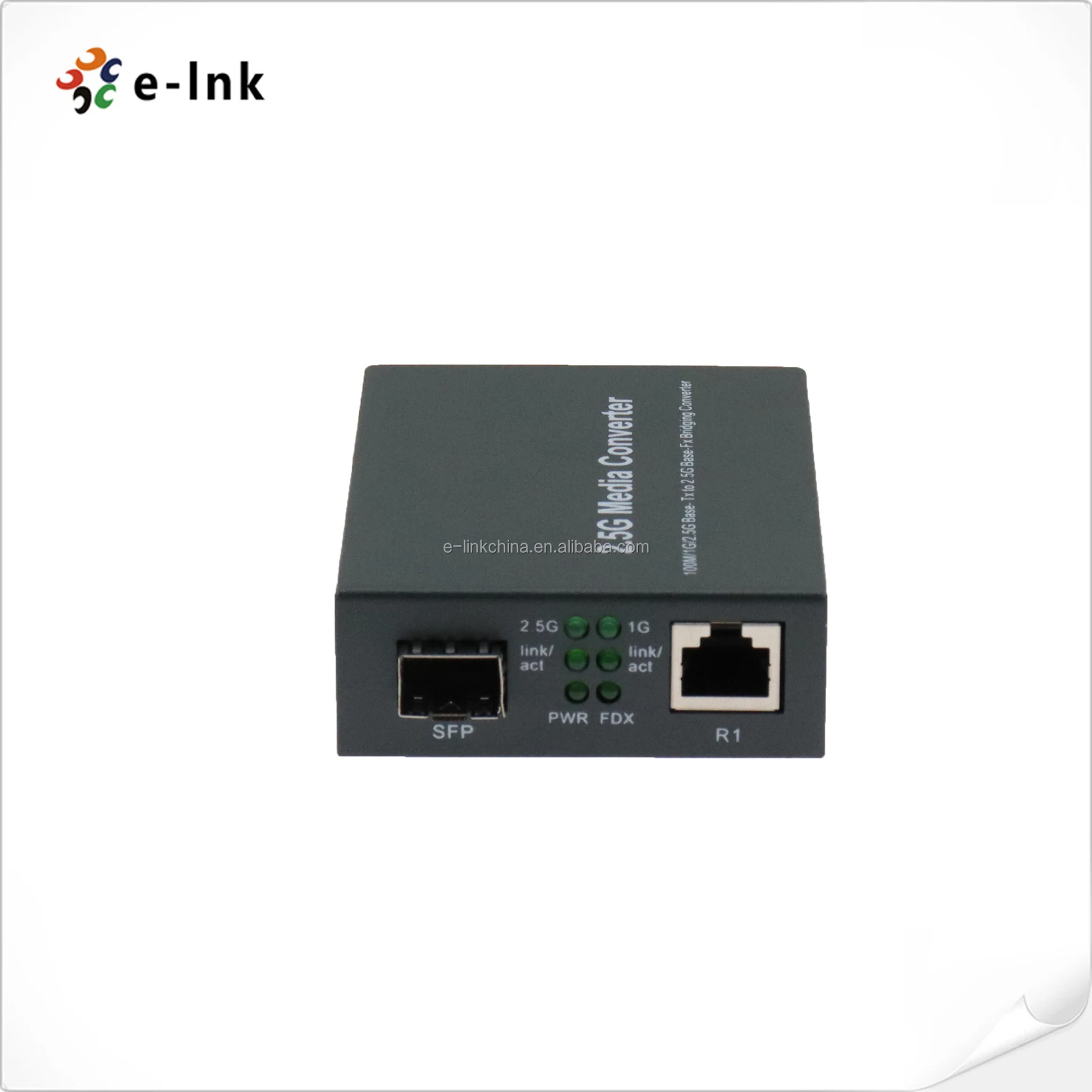 2.5G Fiber Media Converter 100M 1G 2.5G to 2.5G Base-SX/LX SFP Optical Ethernet Media Converter