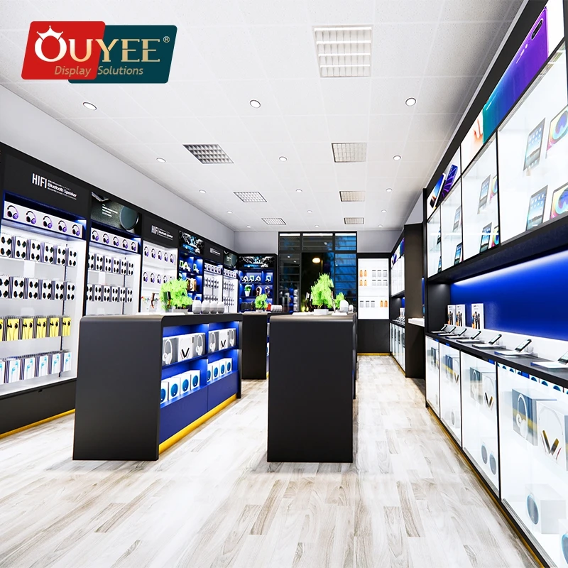 Cell Phone Accessory Display Mobile Shop Counter Computer Shop Decoration Mobile Shop Interior Design