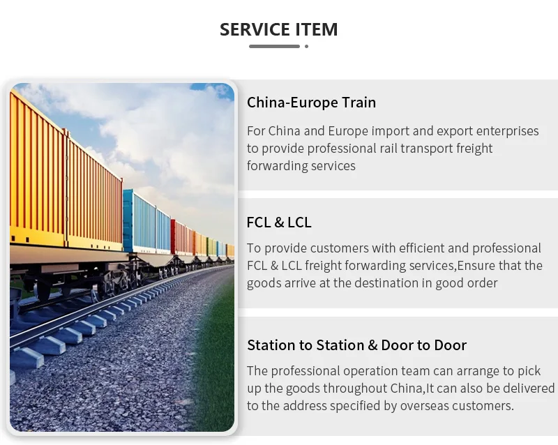 Professional Logistics Ddu Railroad Express Shipping Agent China to Czech Republic Transportation details