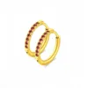 Gold Red CZ