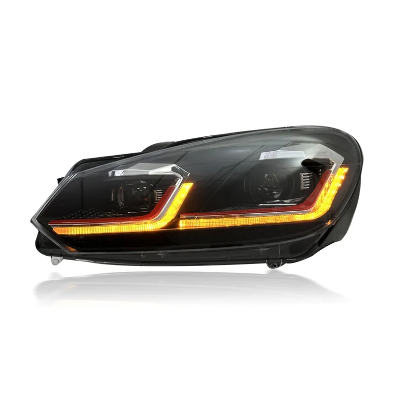 SJC Auto Car Lighting LED Head Lights for Volkswagen Golf 6 Mk6 09-16 Headlights LED Front Lights Car Accessories Plug and Play