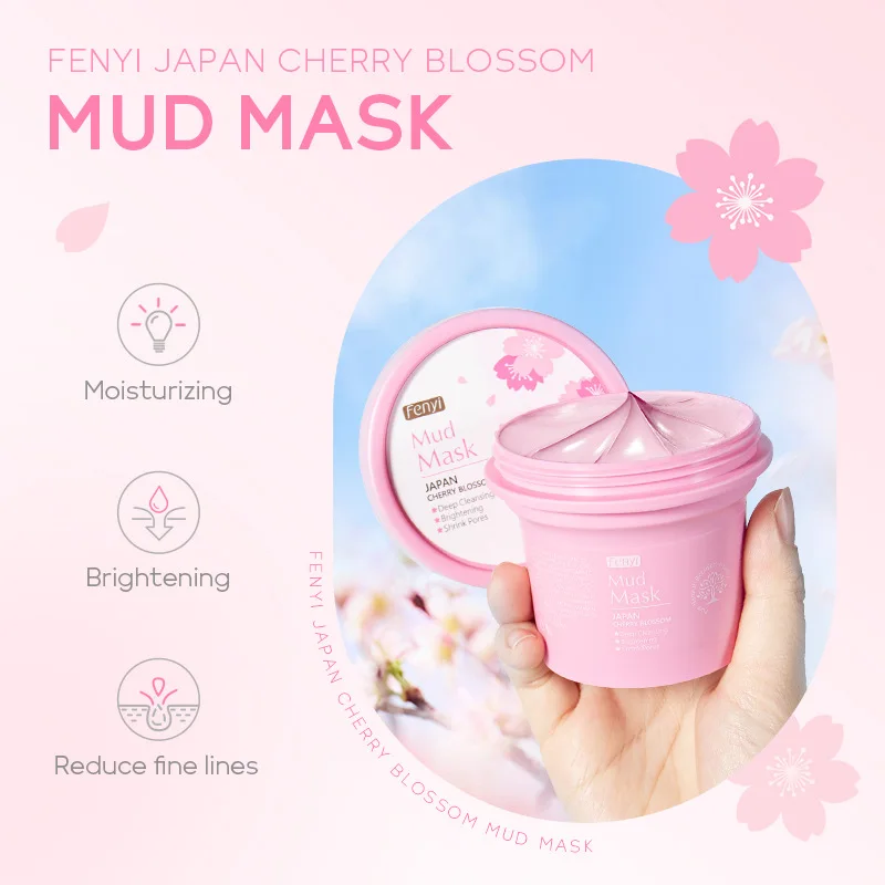 FENYI Cherry Blossom Sakura Clay Mud Mask - Deep Cleansing