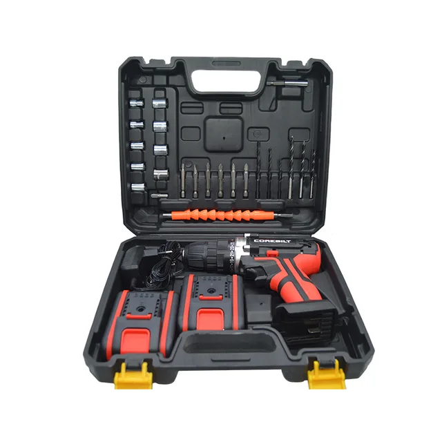 Customizable Rechargeable Lithium Electric Drill Set Variable Speed Impact Drill for DIY for Home Maintenance