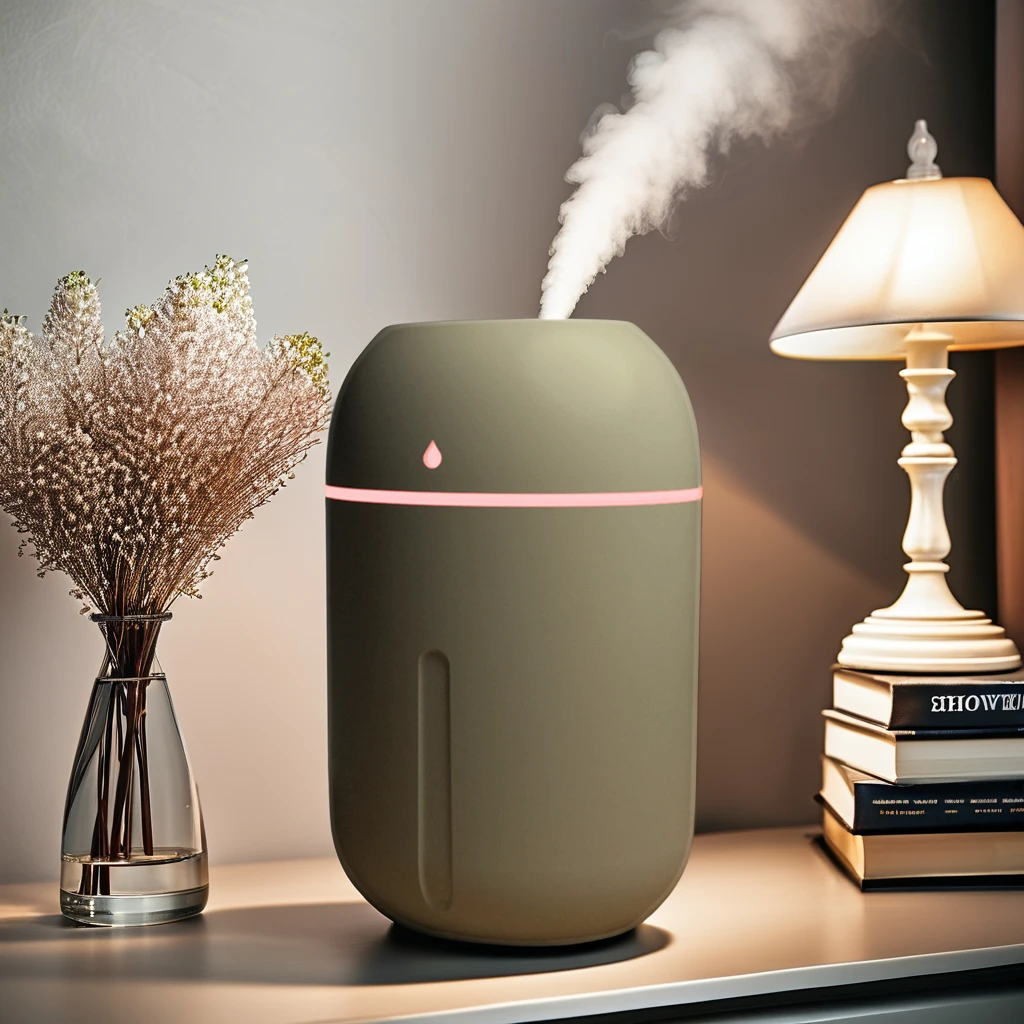 Portable 330ML Mini LED Night Light Ultrasonic Mute Air Humidifier with Aroma Function USB Cool Mist Humidifiers Car Home Office
