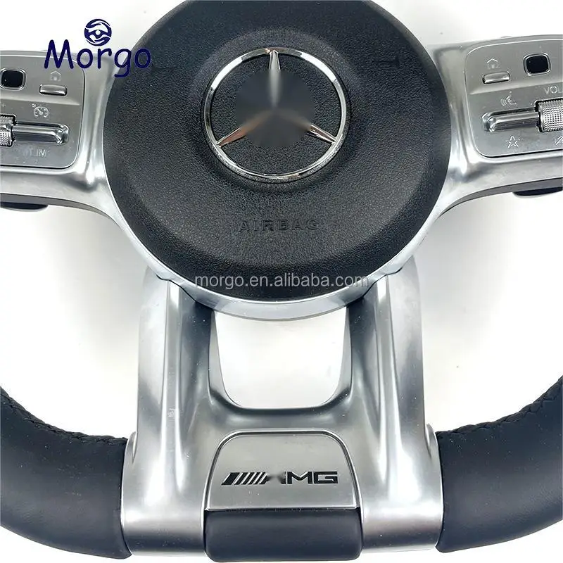 Original Leather Amg Steering Wheel For Mercedes Benz Steering Wheel Amg W205 C63 W213 E63 G63