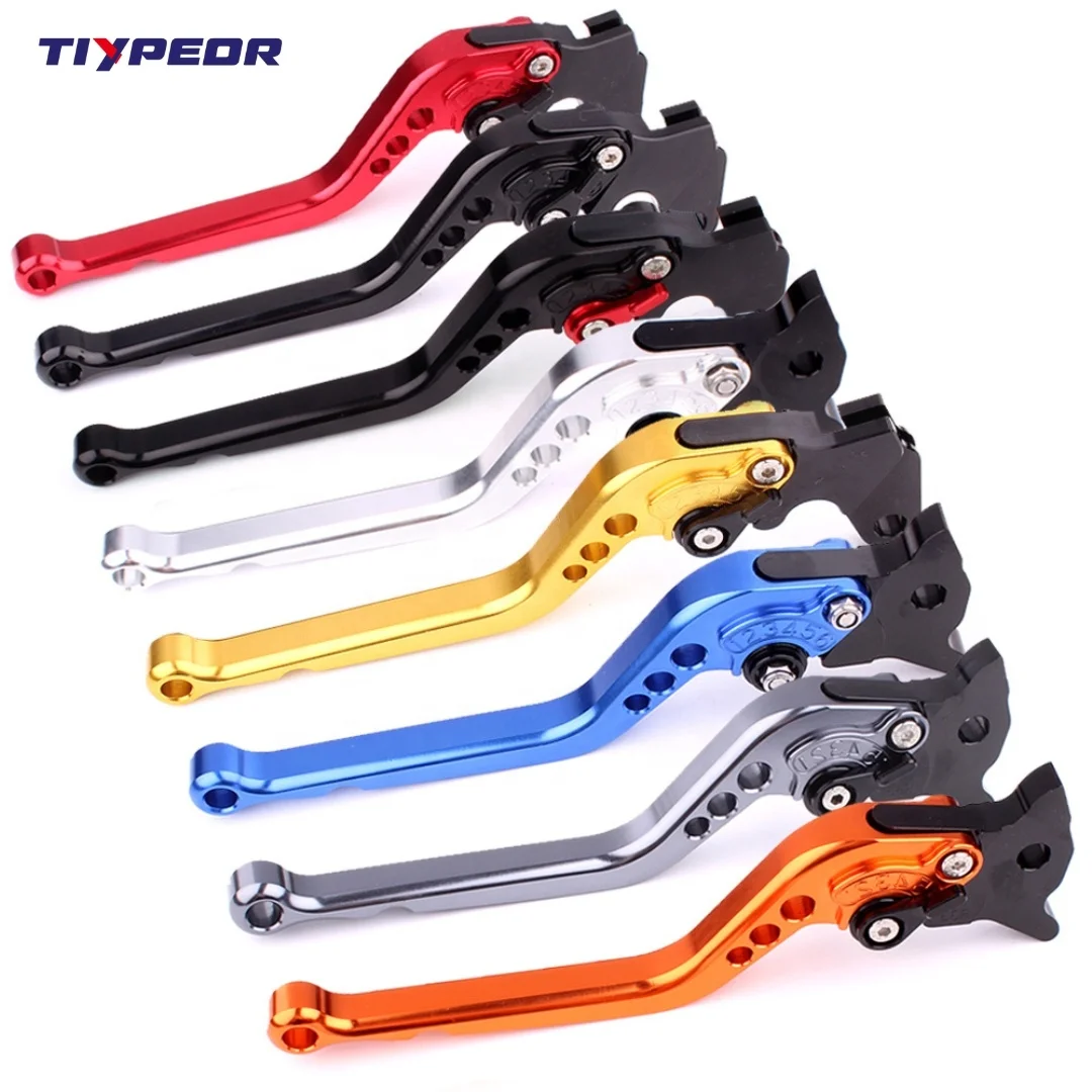 TIYPEOR Motorcycle Dual Disc Brake Handle Universal CNC Aluminum Dual Brake Clutch Lever Motorcycle Modification Accessories