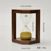 15 minutos marco de madera reloj de arena