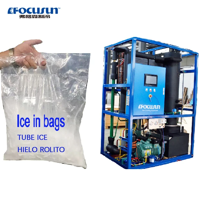 Factory Sale Commerical tube ice maker machine 500kg ~ 1000kg Daily Capacity tube ice machine