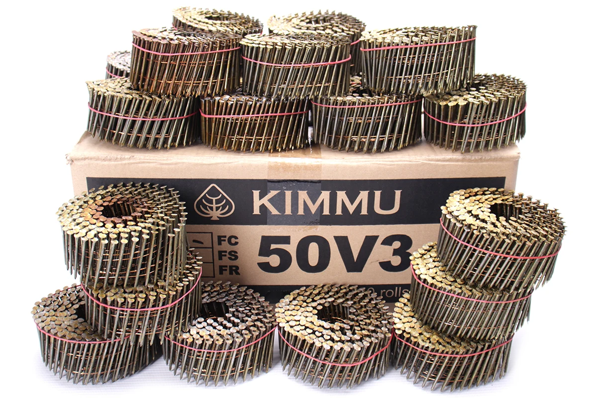 Wholesale Price Pneumatic Galvanized Pallet Roofing Common Coil Nails