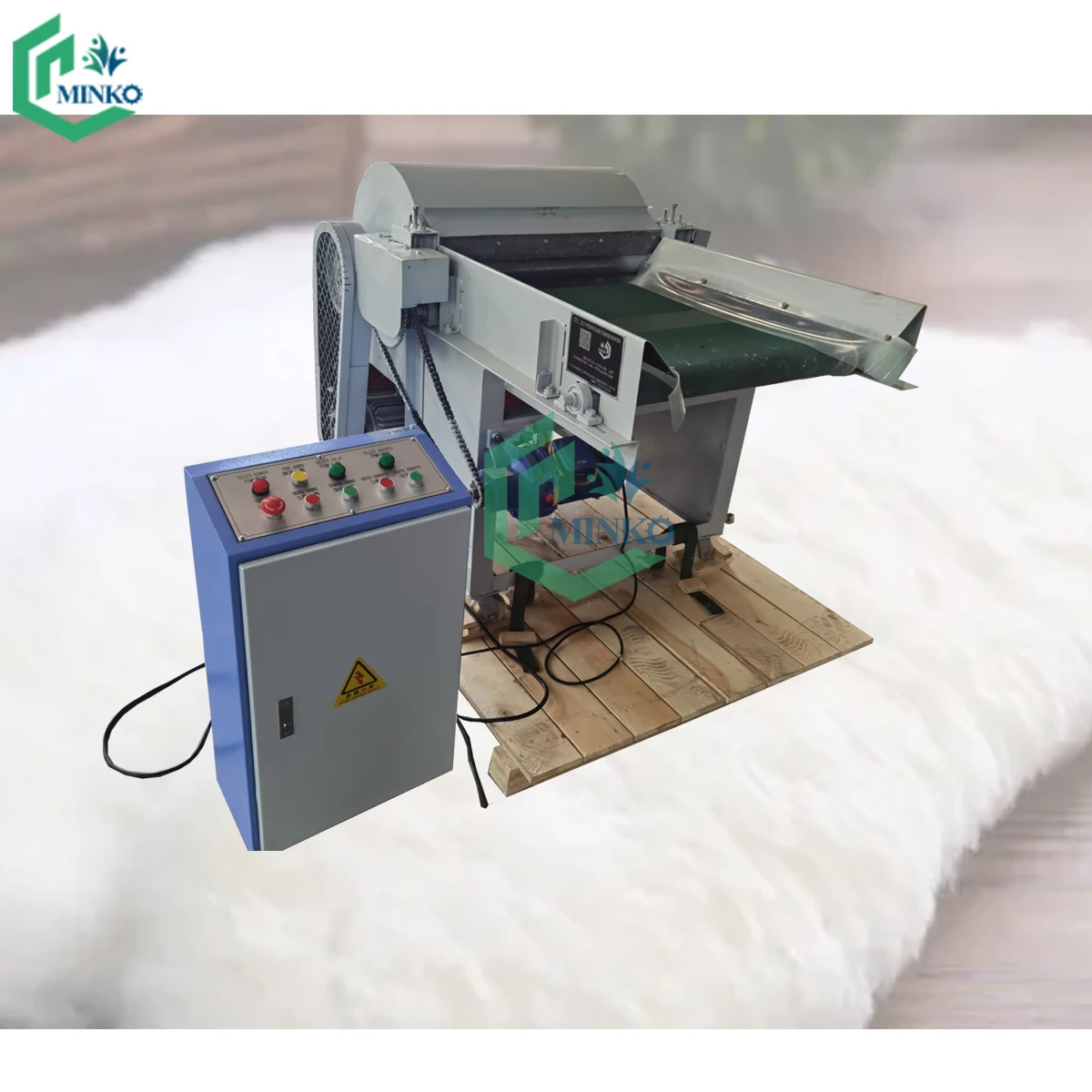 Recycle Waste Textile Opening Machine Wool Cotton Bale Fiber Opener Machine