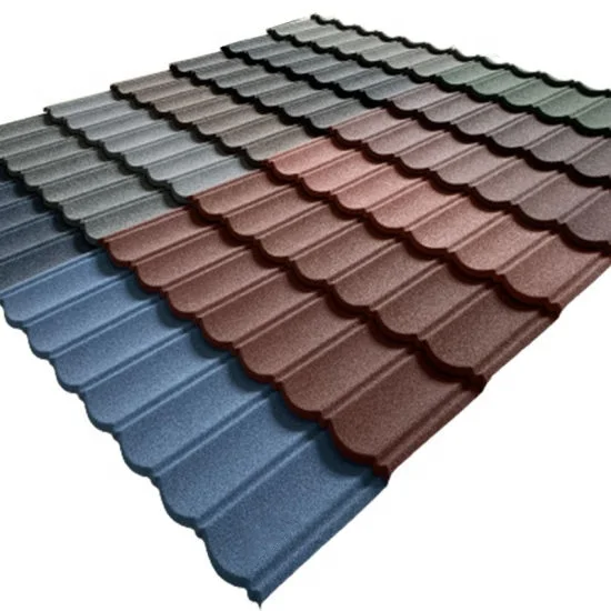 China Supplier's Modern Design 3mm & 4mm Thick Stone Coated Roof Tile Sheet Cheap Building Materials for Hotels