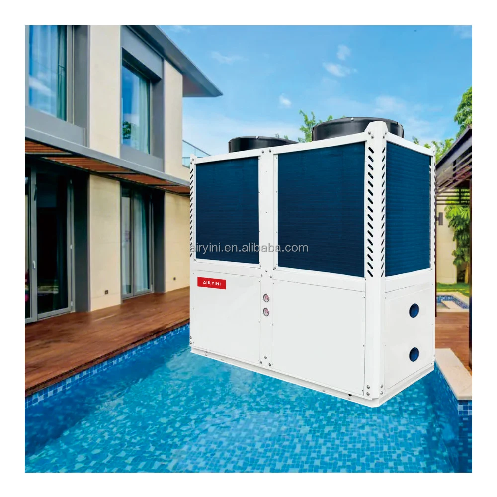 Commercial Large Air Source HeatPump High Temperature Heat Pump Hotel Pool Heating Machine PLC Water Heater for Swimming Pool