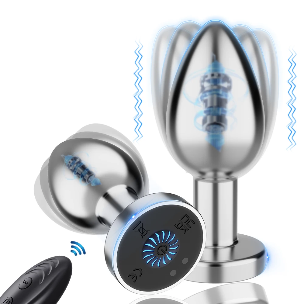 Wireless Remote Control Anal Plug Small Vibrating Butt Plug Metal Anal  Vibrator Prostate Massager Anal Sex Toy for Men Women