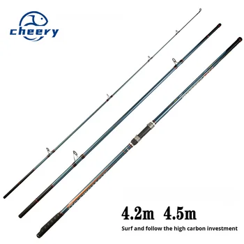 4.2m/4.5m 250G Long Casting Weight Three-Section Beach Anchor Surf Fishing Rod for Long-Distance Bottom Fishing for Sea Lake – Rod – view 2