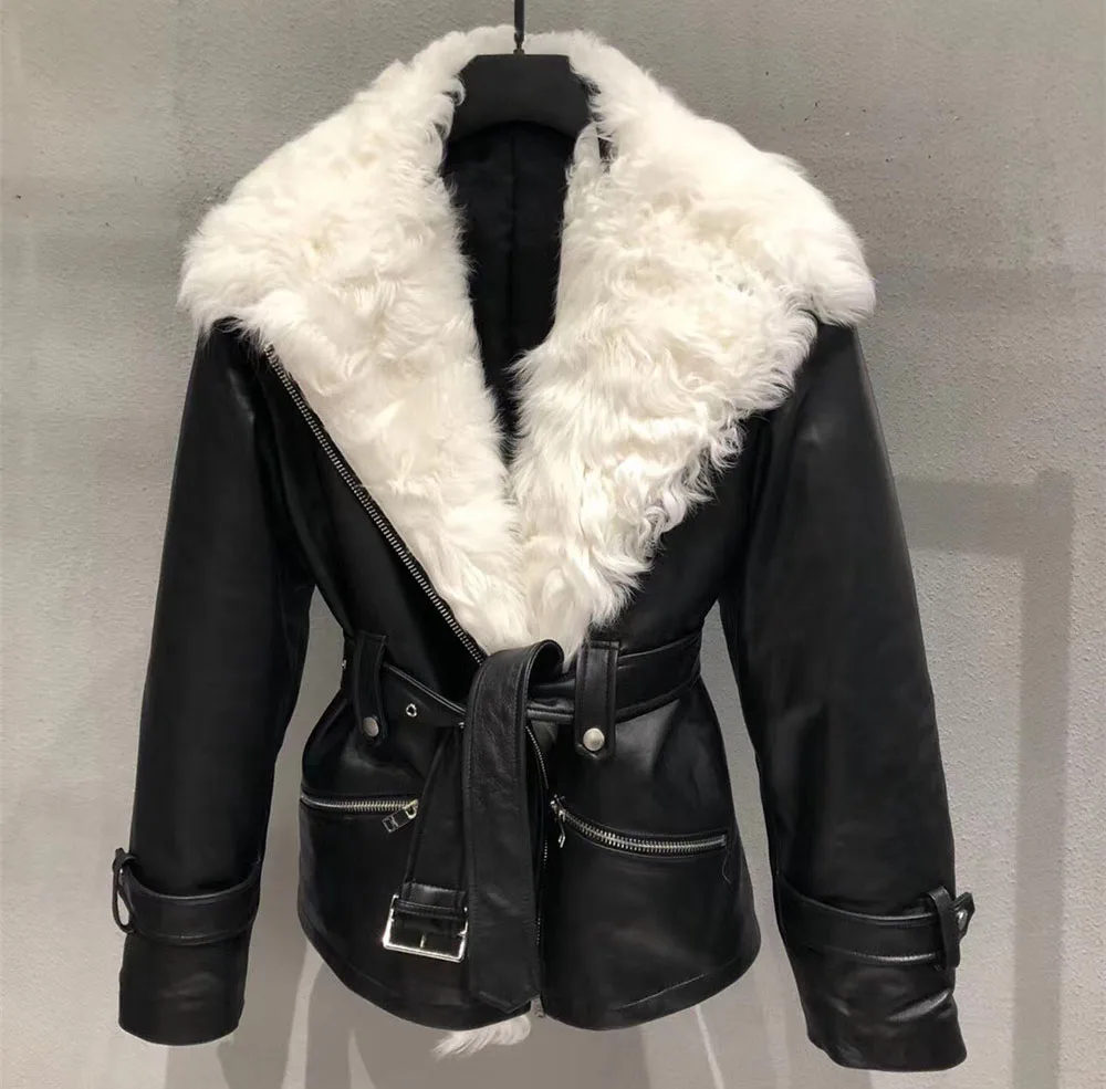 High Quality Genuine Leather Jackets Women Spring Autumn 2021 Real