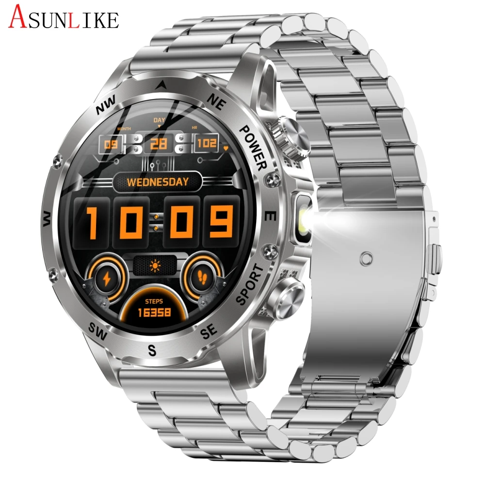 AK92 Smart Watch - Outdoor Flashlight with 800mah Battery