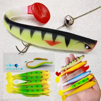 5pcs/bag Wholesale 11CM-8.3G for Artificial Soft Bait Silicone Soft Fish Lure Without Hooks for Freshwater & Saltwater Use – Soft Lure – view 4