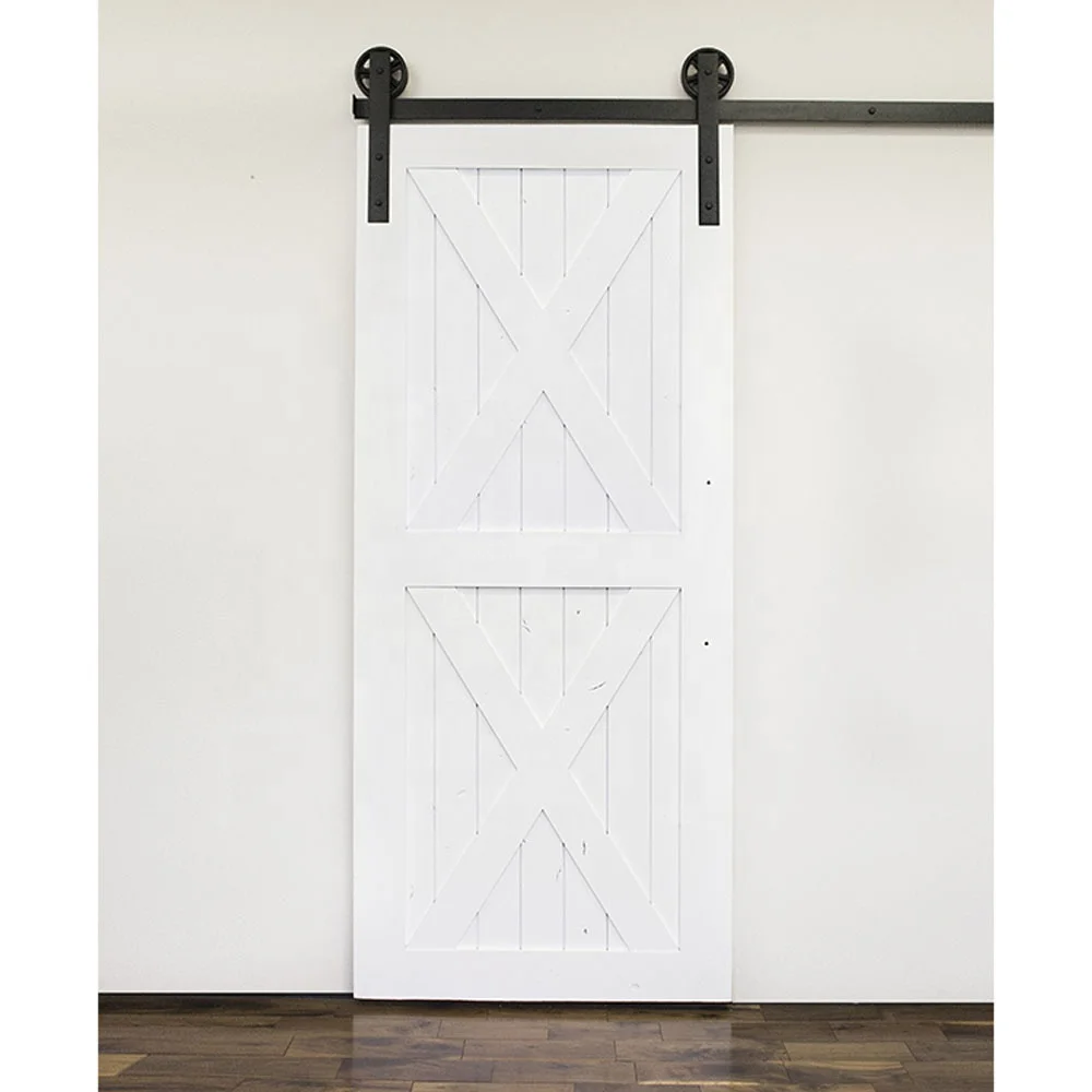 Latest Design Solid Wood Sliding Barn Door External Sliding Door