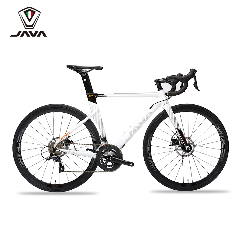 JAVA SILURO 3 18-Speed Carbon Fiber Road Bike for Adults with