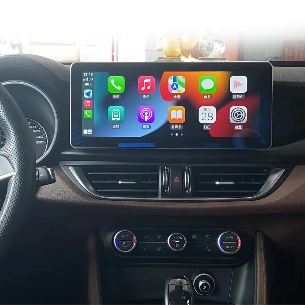 12.3 Inch for Alfa Romeo Car GPS Navigation HD Touch Screen Built-in DSP Wireless Carplay Auto Multimedia Radio Player Head Unit