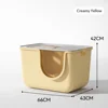 Closed air cabin, cream color