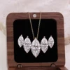 Collier en or 10k avec diamant de laboratoire