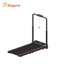 Supro Factory direct home portable foldable walking treadmill black waist silent fitness equipment