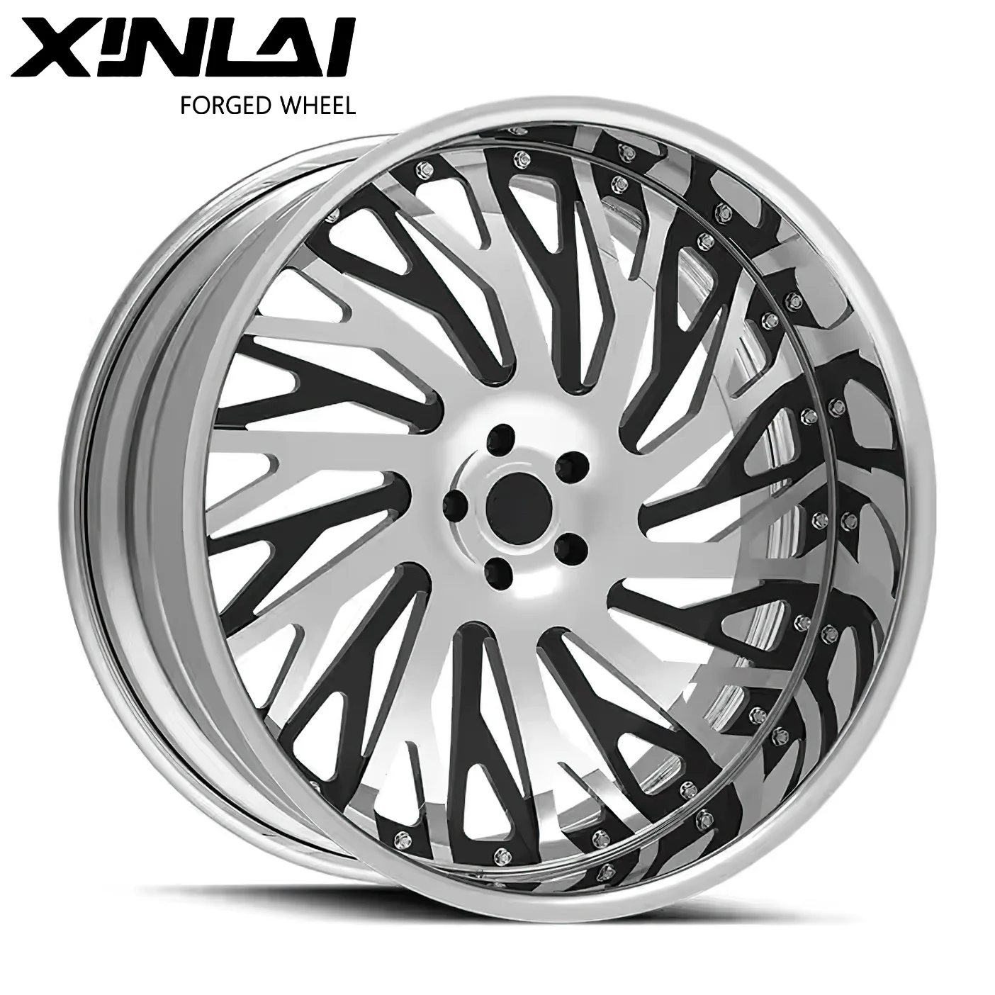 XL Deep Dish Chrome Off-road Pickup Truck Wheel 18-26 Inch 5x127 5x139.7 6x135 Alloy Forged Wheels Rims for GMC F150 - Image 4