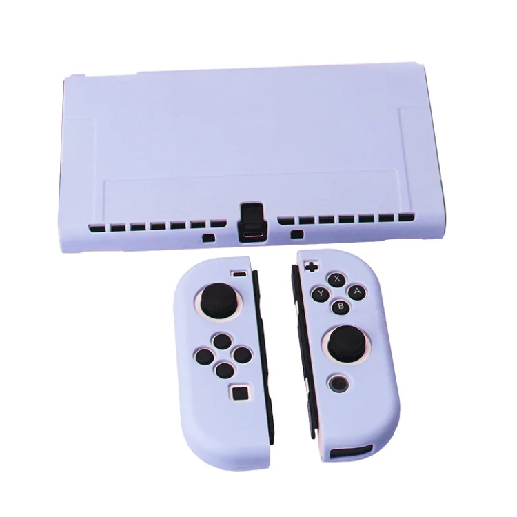 TPU Solid Color Protective Case Shell Cover for Nintendo Switch OLED Silicone Soft Protector Cover Case