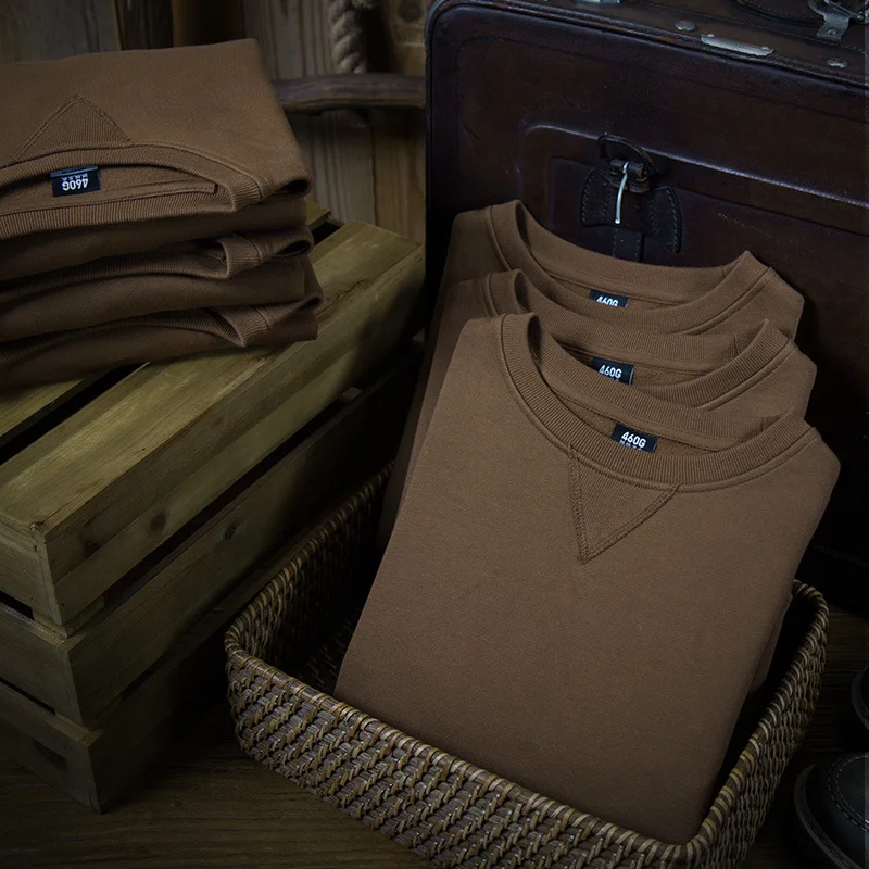 Оптовая продажа, высококачественный супертяжелый флисовый свитшот из 100% хлопка, 460 г, 16 унций, джемпер для мужчин