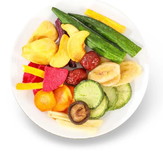 Mixed Vegetable Fruit Crisps Vf Dehydrated Fruits Vegetables Chips 1.5