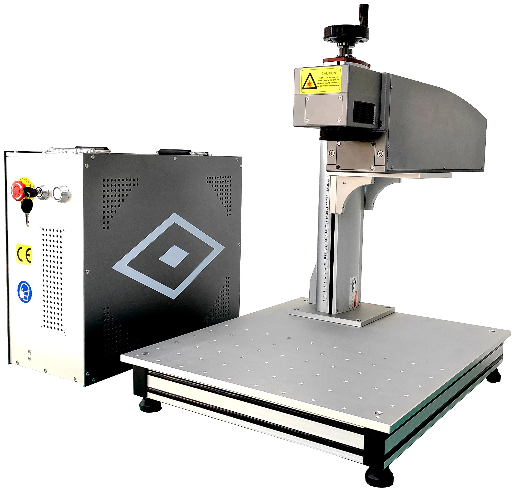 50W JPT Fiber Laser Marking Machine Metal Engraver JCZ Controller Rotary  EzCad2