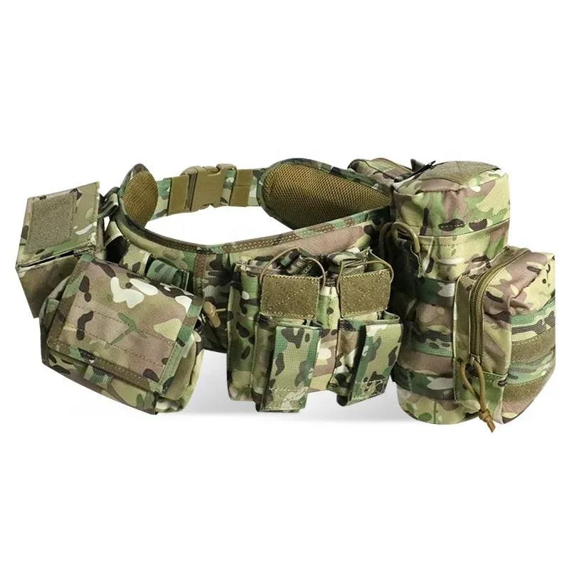 Tactical Belt Waist Pack Set Multifunctional New Style Custom Outdoor Training Quick Buckle Pouch Tactical Belt for Men