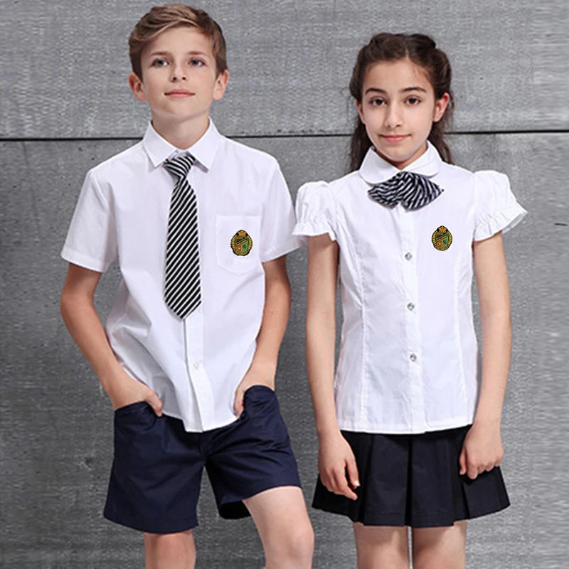 Free Custom Summer International School Uniform Design Private Uniform School for Girls School Uniforms