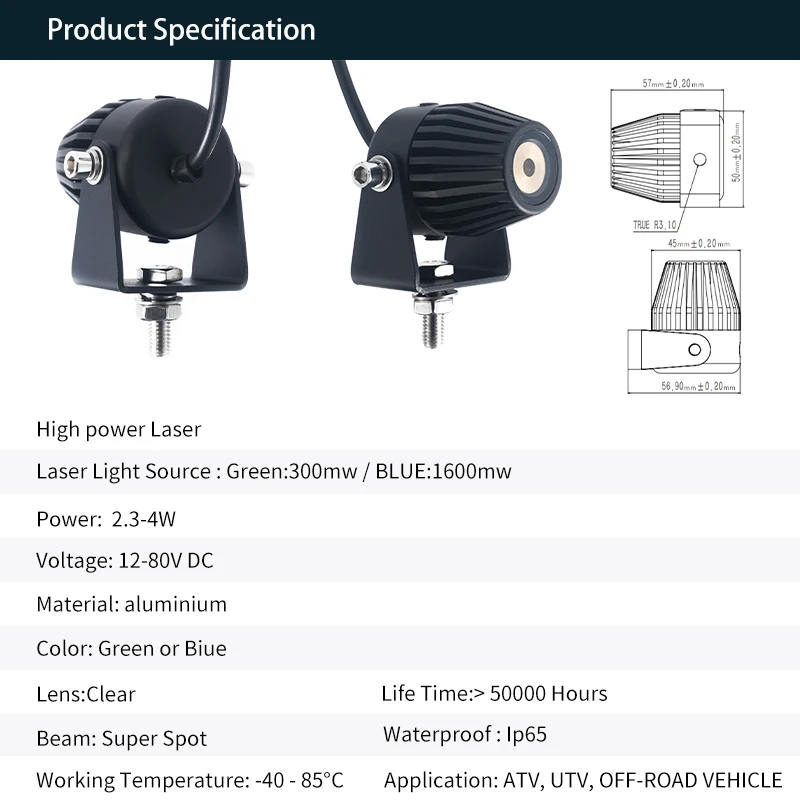Vehicle Remote Pilot Light Laser Anti Fatigue Anti Tailgating Warning Warning Laser Light