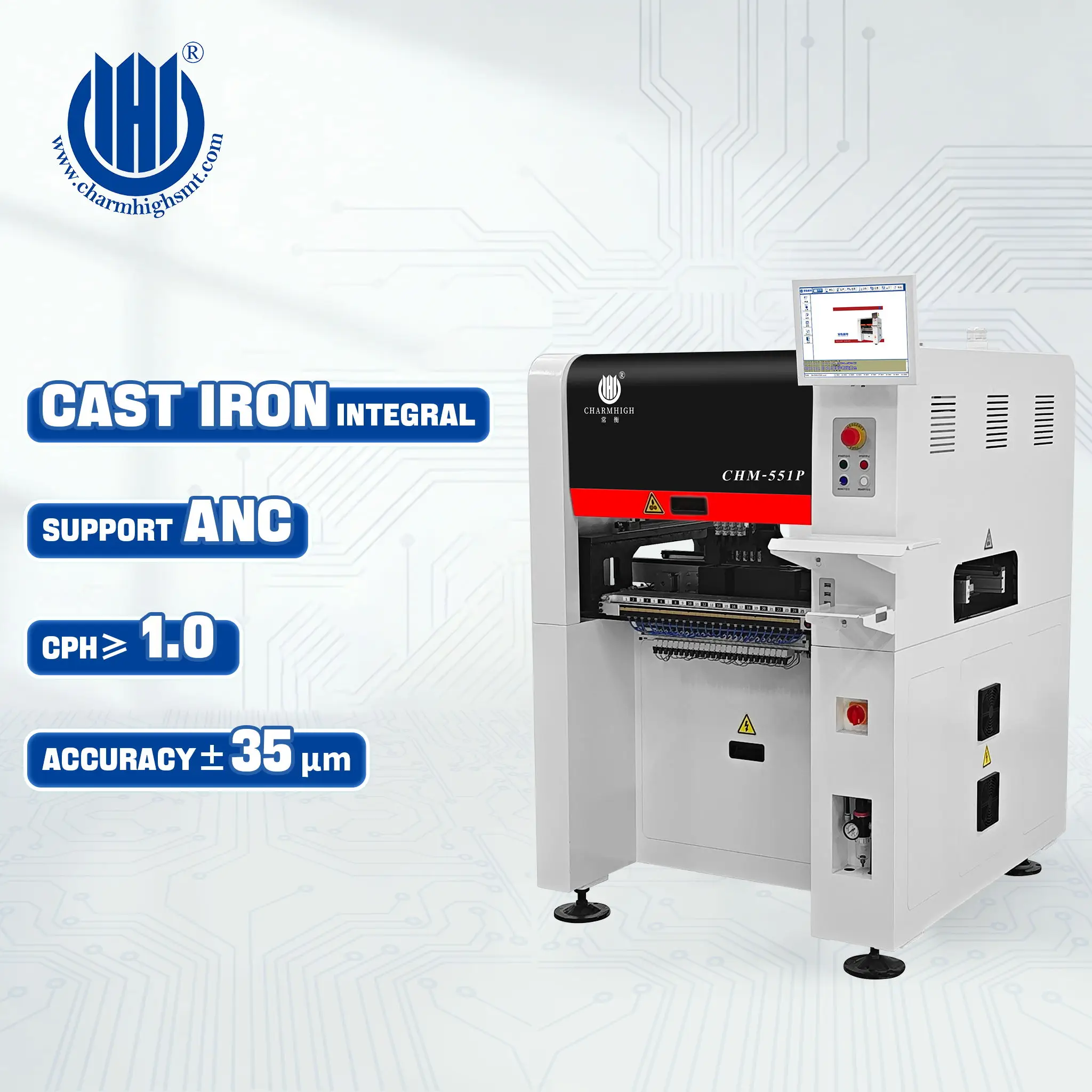 Charmhigh CHM-551 Pick and Place Machine - 4heads, 50 Feeders