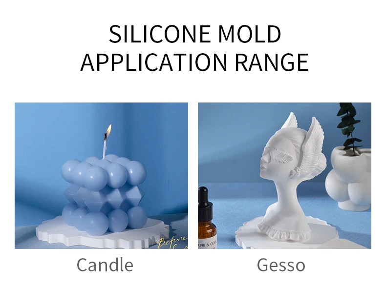 Dumo Custom Gradient Cylinder Silicone Molds For Candle Making Handmade