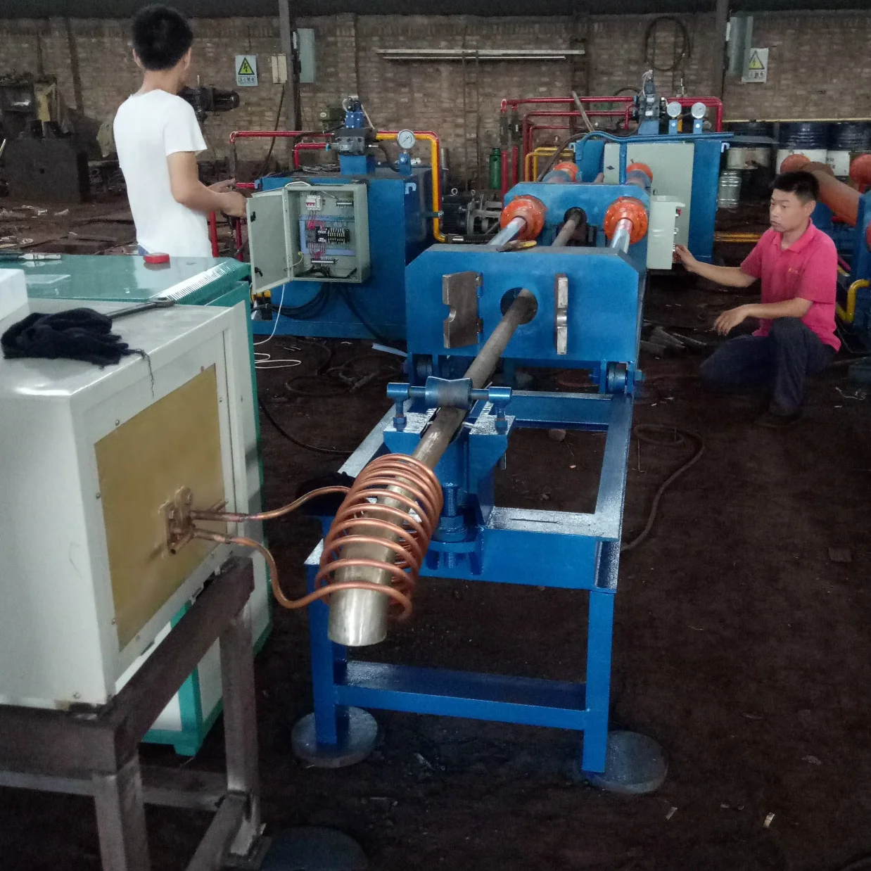 Intermediate Frequency Heating Elbow Hot Making Forming Machine for Carbon Steel ERW and Seamless Pipe High Precision
