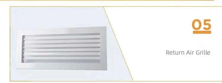 HVAC SYSTEM  China Factory Fan Coil Unit Used Square Ceiling Mounted Rectangular Air Diffuser with Air Damper