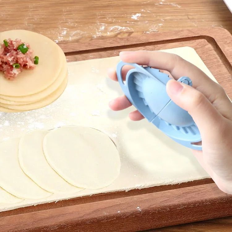 Custom Logo Manual Mini Small Dough Press Plastic Pastry Shaper Empanada Maker Press Dumplings Maker Mold Machine for Home