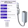 Gris (USB-A/Tipo-C a RJ45)