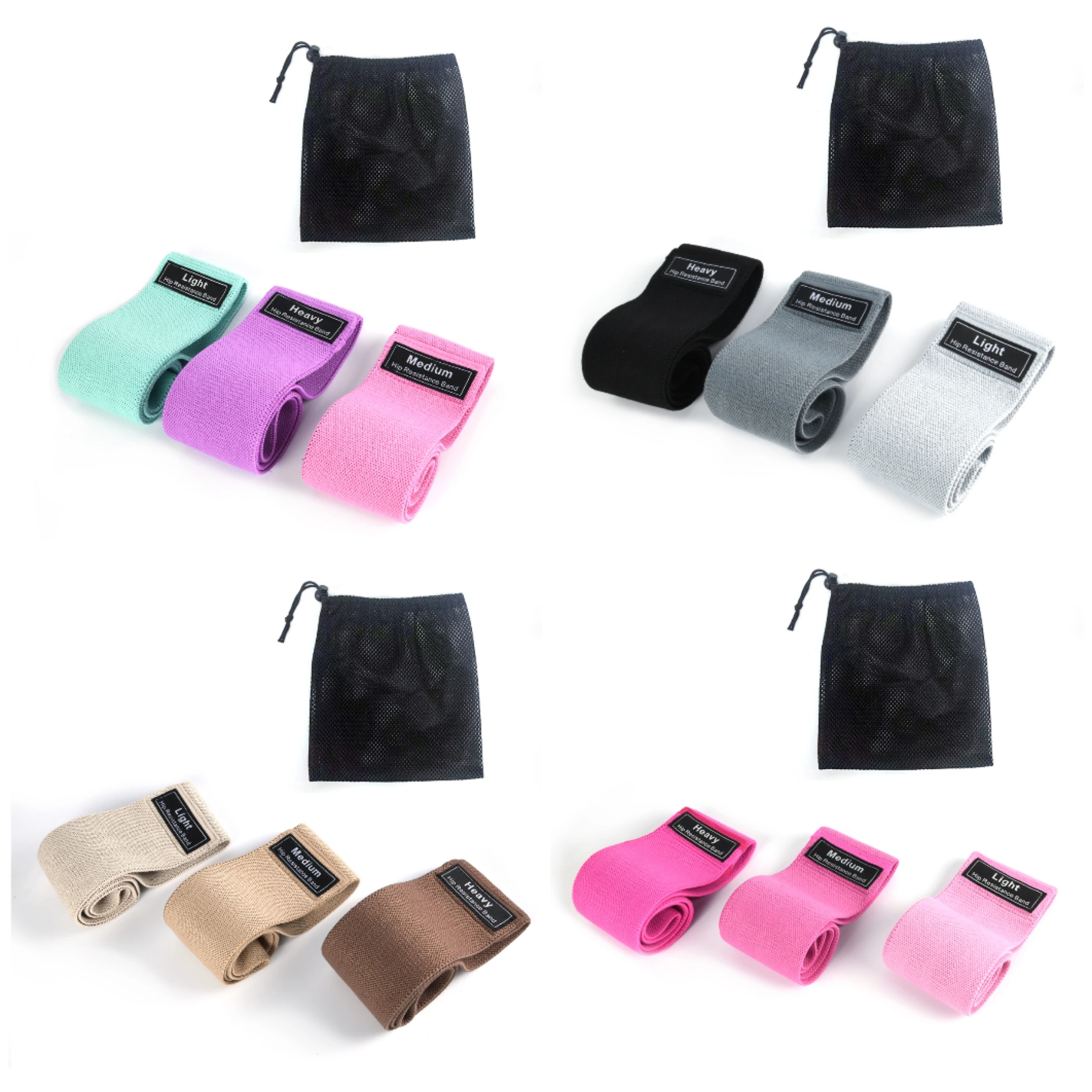 Custom logo Booty Exercise Elastic Bands High Quality Material Hip Circle Bands Resistance