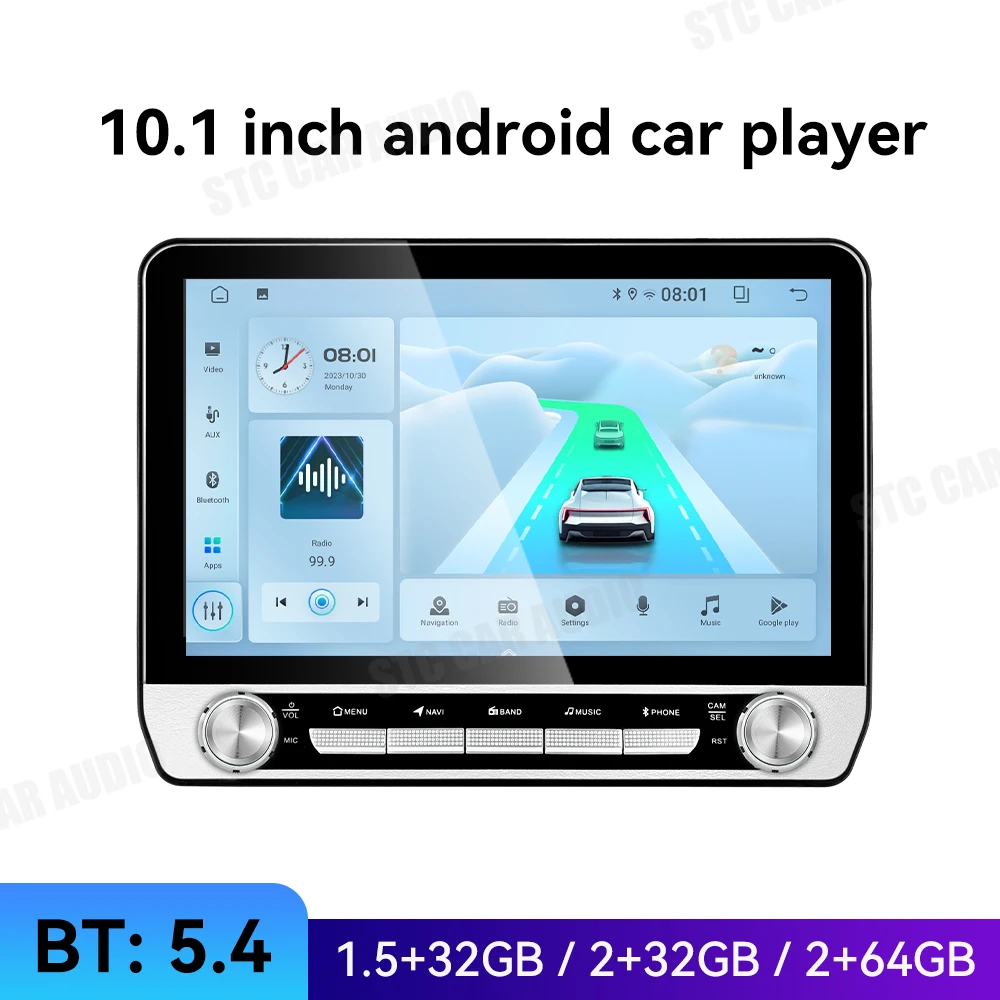 2GB RAM 32GB ROM Android 13 Car Radio for Ford Kuga 2008-2010 FM AM Bluetooth Carplay with Auto GPS & DSP Dashboard Video Player