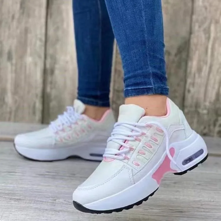 Zapatos Deportivos Casuales de Talla Grande para Mujer, Nuevos Modelos  2025, con Cordones, Malla Transpirable, Zapatos Vulcanizados para Mujer
