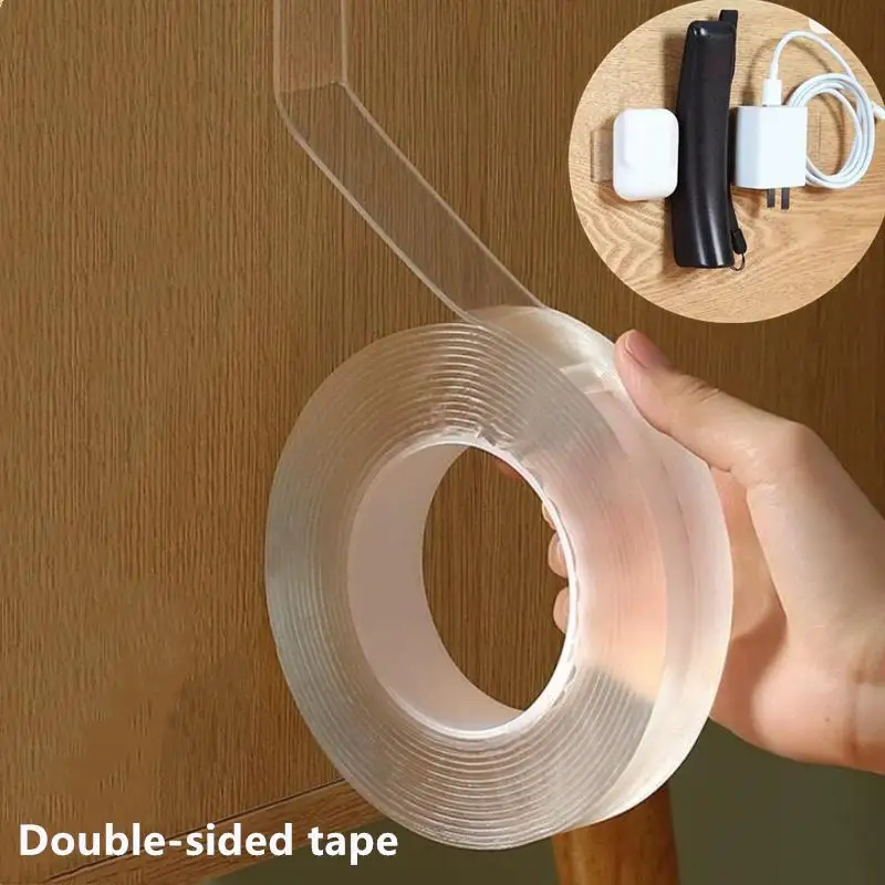 Multifunctional Double Sided 3 Meters Nano Septic Tape for Pasting Photos Fix Carpet Mats Etc
