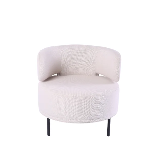 Living Room Armchair Metal Legs Modern Lounge Sofa Chair Fabric Leisure Chair