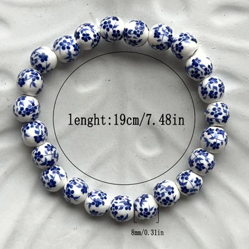 8mm絶妙なセラミックSentieブルーとホワイトセラミックナショナル