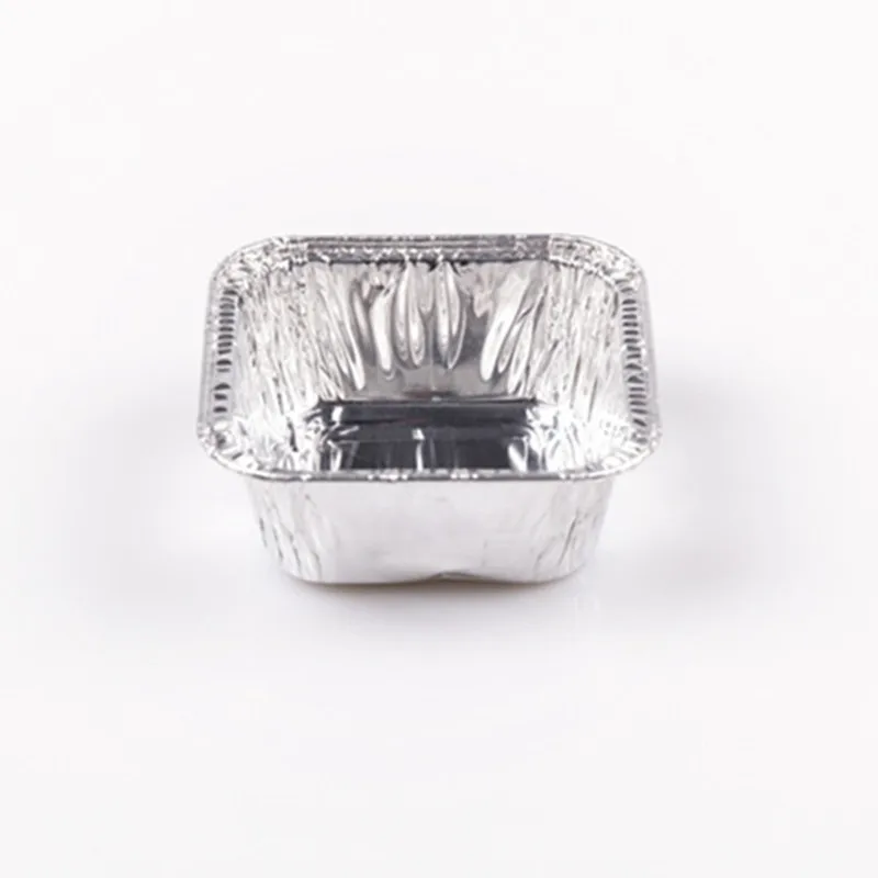 product tia zb36 3 inch square box aluminum foil container pp disposable food pans cover for dessert mooncake cup for baking-2